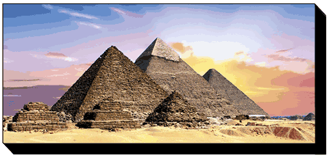 Canvas print of the pyramids