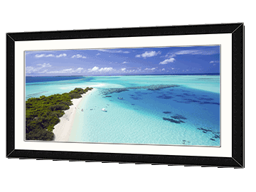 Panoramic print and frame